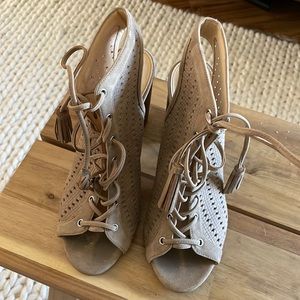 Jessica Simpson lace up heels